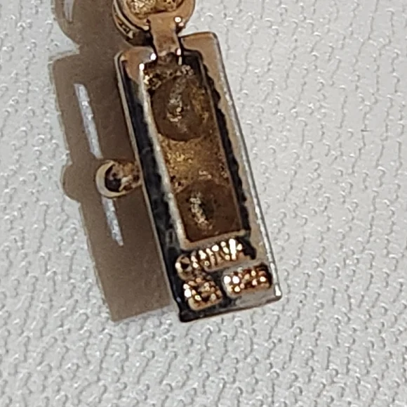 Vintage Gold Tone Sterling Silver Tennis Bracelet - Picture 6 of 11